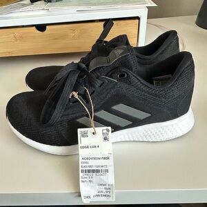Adidas Edge Lux 4 Black and White Running Shoes